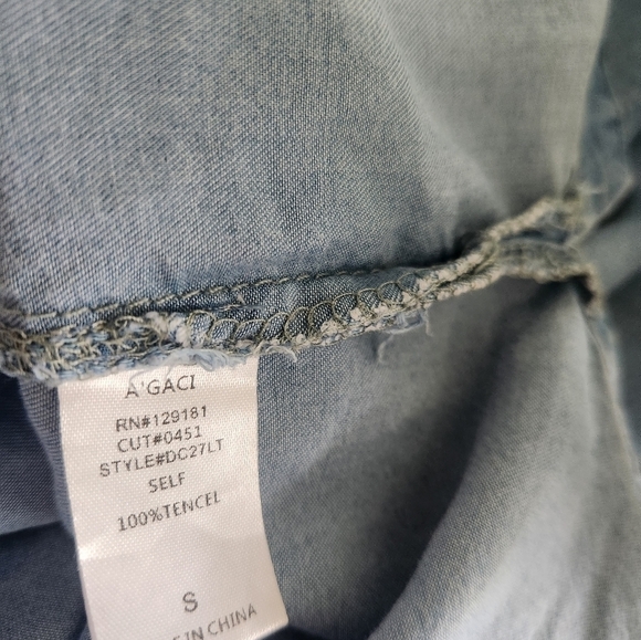 Women's denim Like Button Tank dress size small - Picture 10 of 10